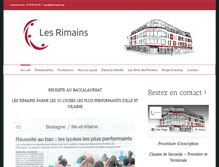 Tablet Screenshot of lesrimains.org